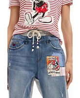 Desigual Women's Mickey Mouse jogger jeans