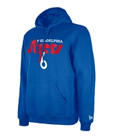 New Era Men's Blue Philadelphia 76ers 2024/25 City Edition Pullover Hoodie