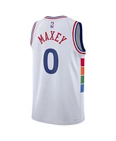 Nike Men's and Women's White Tyrese Maxey Philadelphia 76ers 2024/25 City Edition Finished Swingman Jersey