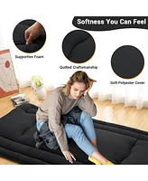 gaomon Japanese Floor Mattress Twin, Foldable Futon, Thick Sleeping Pad & Portable Camping Mattress, for Living Room Guest