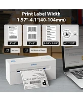 Polono Bluetooth Thermal Shipping Label Printer, Wireless 4x6 Shipping Label Printer for Small Business, Support Android, iPhone, Windows, and Mac, Wi