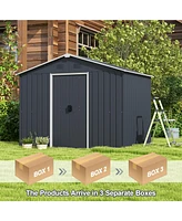 Gouun Outside Storage Shed with Lock Air Window