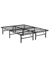 Gouun Queen Size Foldable Metal Platform Bed with Tool-Free Assembly-Queen size