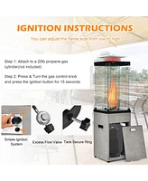 Gouun 41 000 Btu Propane Patio Heater with Metal Hood