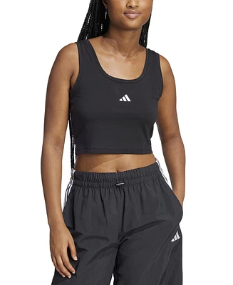 adidas Women's Essentials Small Logo Cotton Tank Top