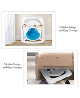 Gouun Adjustable Height Removable Folding Portable Baby Walker
