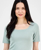 Anne Klein Women's Short-Sleeve Sweater Top