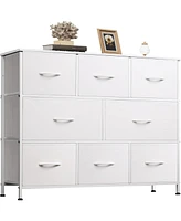 Wlive Fabric Dresser for Bedroom - Storage Drawer Unit as Tv Stand 32-43 inch TVs