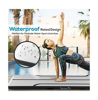 SereneLife 9.8 ft. Floor Tumble Track Mat with Electric Air Pump