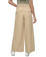 Dkny Jeans Women's High-Waist Pleated Cotton Trousers - TVN