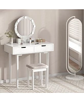 gaomon Vanity Desk, Makeup Vanity Table with Lighted Mirror