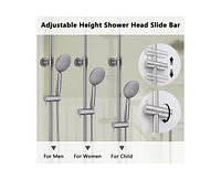 Casainc Thermostatic 9" Round Shower Head with 3 Spray Modes Hand System