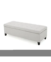 The Pop Home Modern Storage Ottoman, Multipurpose Footstool & Storage Bench-The Pop Home