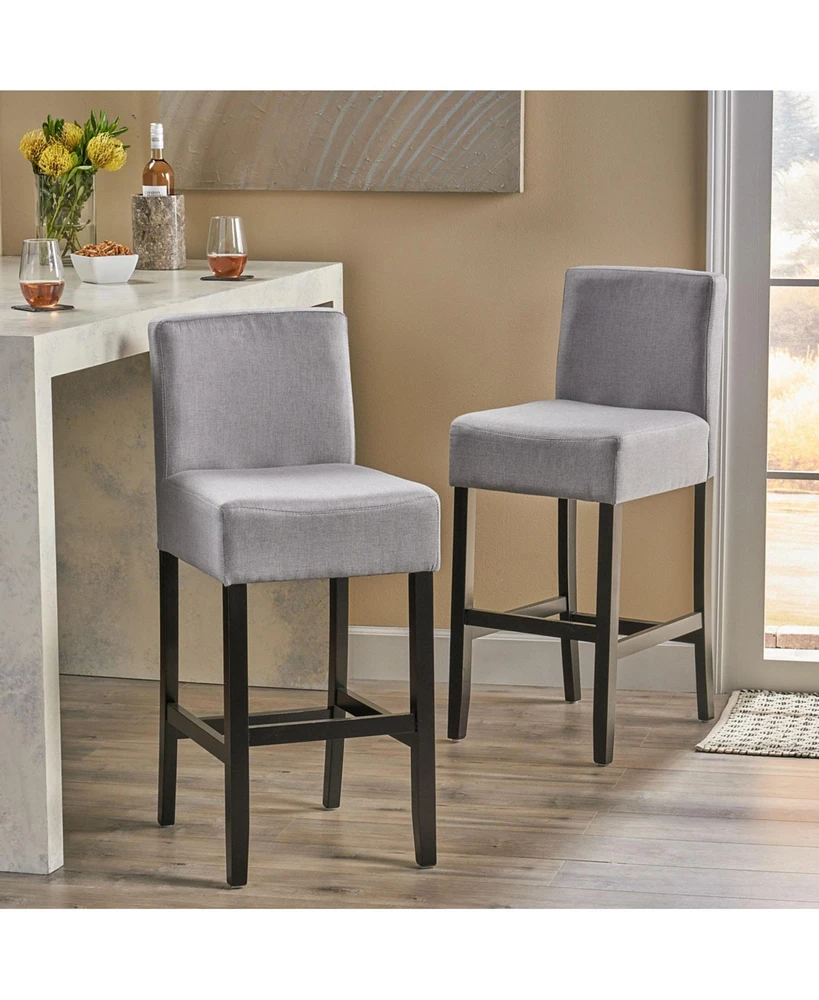 The Pop Home 30" Bar stools with Rubberwood Legs,Set of 2,for Kitchen Island,Home Bar,or Counter-The Pop Home