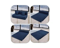 gaomon Folding Sofa Bed, Foldable Couch Bed with Pillow, Convertible Sleeper Chair Folding Sofa Mattress