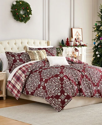 Southshore Fine Linens Christmas Carol 4-Pc. Holiday Comforter Set, Twin/Twin Xl