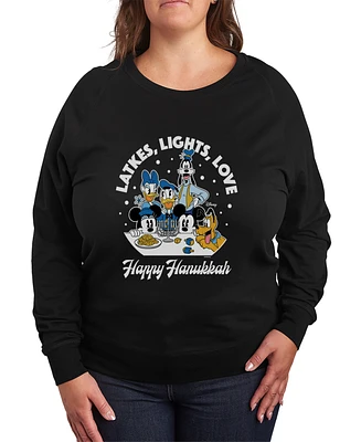 Hybrid Apparel Plus Disney Happy Hanukkah Graphic Pullover Top