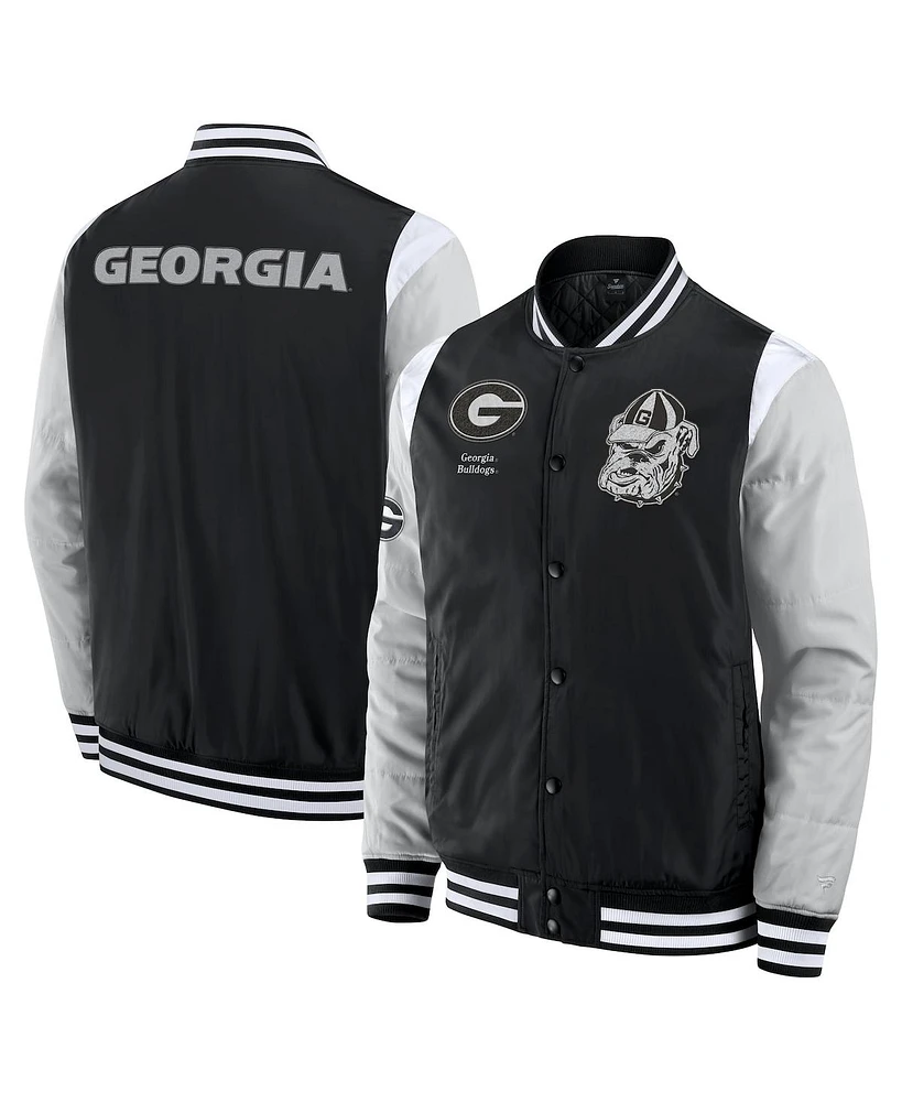 Fanatics Men's Black Georgia Bulldogs Elements Elite Full-Snap Jacket