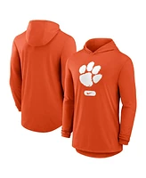 Nike Men's Orange Clemson Tigers Lightweight Performance Long Sleeve Hoodie T-Shirt