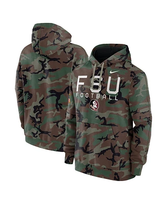 Nike Men's Camo Florida State Seminoles 2024 Military Appreciation Club Fleece Pullover Hoodie