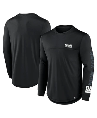 Fanatics Men's Black New York Giants Blackout Long Sleeve T-Shirt