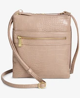 Giani Bernini Small Croc Dasher Crossbody, Exclusively at Macy's