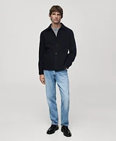 Mango Men's Pocket Detail Regular-Fit Overshirt