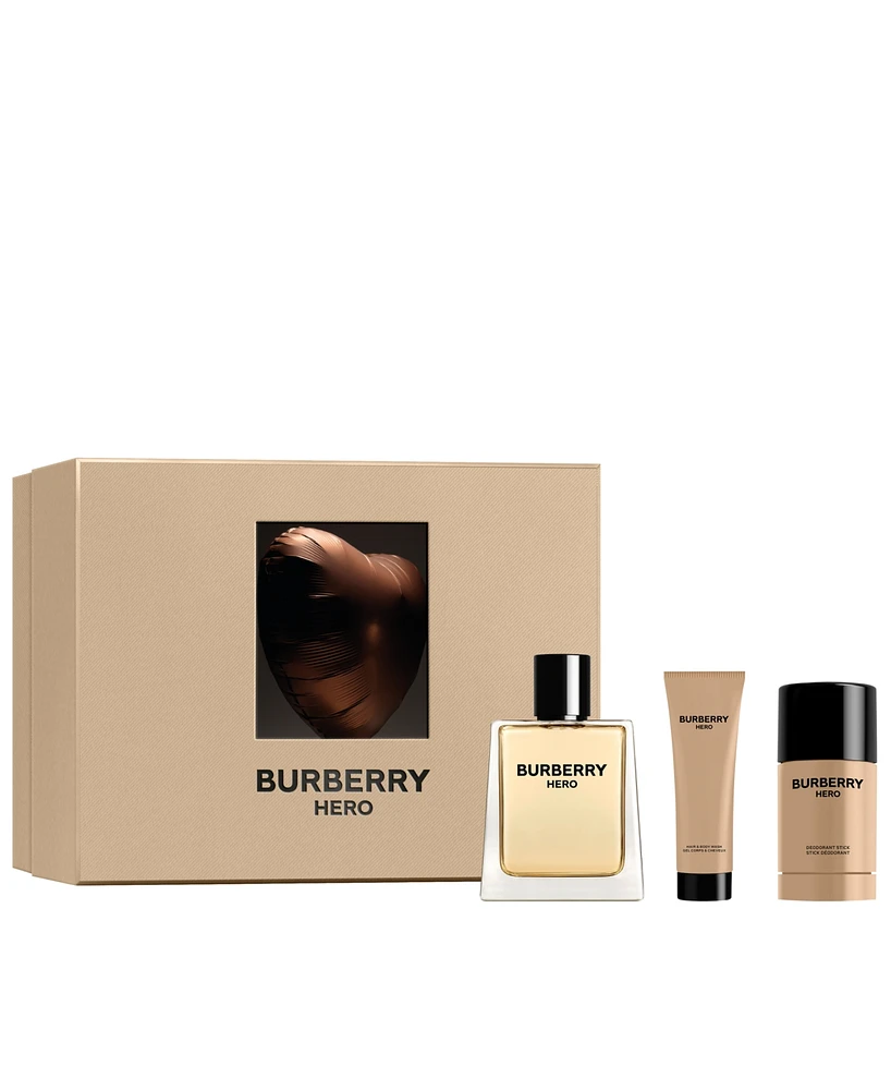 Burberry Men's 3-Pc. Hero Eau de Toilette Gift Set