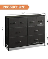 Wlive Dresser for Bedroom with 8 Drawers Wide Fabric Storage and Organization Chest of Living Room Closet Hall