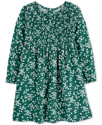 Carter's Toddler Girls Floral-Print Long-Sleeve Dress