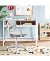 Gouun Adjustable Desk Chair with 5 Rolling Casters for Kids