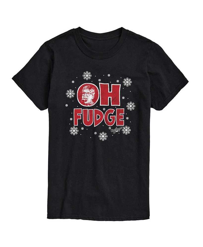 Airwaves Men's A Christmas Story Oh Fudge Short Sleeve Tee