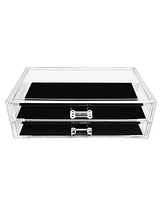 Sorbus Stackable Acrylic Drawers - Perfect for Organizing Makeup Palettes, Hair Accessories, Cosmetics & more