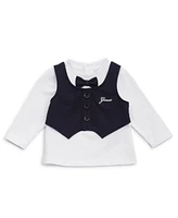 Guess Baby Boy T-Shirt with Attached Vest and Matching Pant, 2-Piece Set