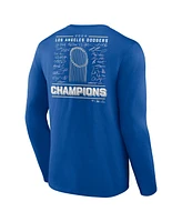 Fanatics Men's Royal Los Angeles Dodgers 2024 World Series Champions Signature Roster Long Sleeve T-Shirt