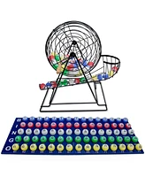 Slickblue 19-Inch Xl Bingo Set with Cage, Balls & Cards – Perfect for Parties & Family Game Nights