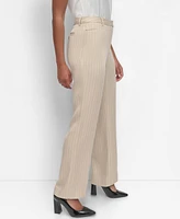 Dkny Women's Pinstriped Modern-Fit Straight-Leg Pants