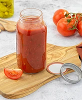 JoyJolt Regular Set of 6 Mason Jars with Airtight Lids
