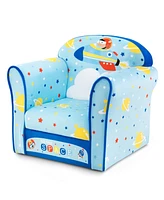 Gouun Toddlers Sofa Chair with Velvet Fabric Cover High Density Sponge Filling