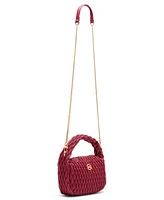 Anne Klein Rounded Ruched Small Crossbody Bag