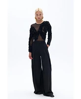 Nocturne Women's Pleated High-Waisted Pants