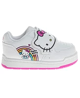 Hello Kitty Toddler and Little Girls Hook Loop Casual Sneakers