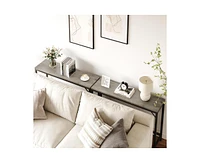 gaomon Console Table, Narrow Sofa Table Measuring 39.4", Perfect for Placing Behind a Couch in The Living Room, Ideal As an Industrial Hallway Table f