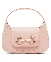 Anne Klein Crystal Horsebit Top Handle Small Crossbody Bag