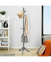 Gouun Entryway Height Adjustable Coat Stand with 9 Hooks