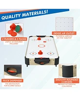 Inolait 36" Mini Tabletop Air Hockey Game w/Electric Motor Fan, 2 Pushers and 2 Air Hockey Pucks