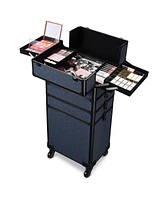 Byootique 3-Piece Makeup Train Cases Cosmetic Organizer Kit