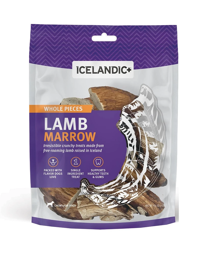 Icelandic+ Lamb Marrow Whole Pieces - Dog Chew 4oz