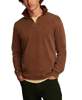 Lucky Brand Men's Weekend Slub Quarter Zip Sweatshirt