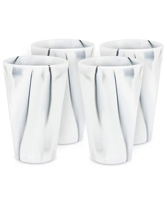 Pint Glasses: 4 pk - Mountain Marble